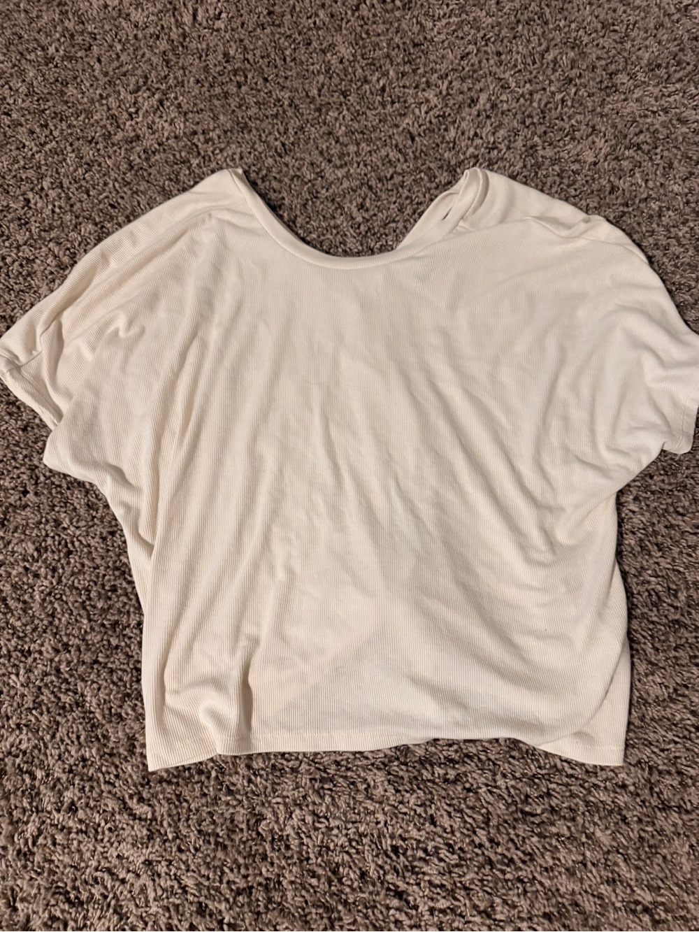 Women's White Boxy Short Sleeve Top